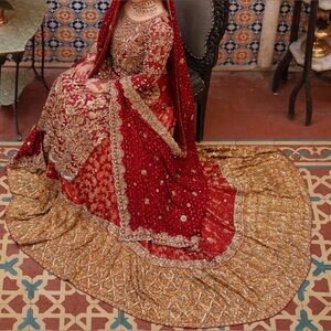 Pakistani Red Bridal Dress